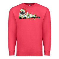 Cardinal christmas siamese cat Premium Sweatshirt - LillyAllenDesigns