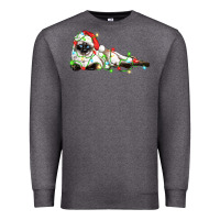 Charcoal Heather christmas siamese cat Premium Sweatshirt - LillyAllenDesigns