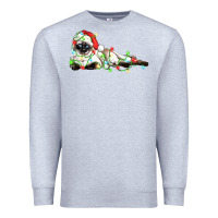Heather Grey christmas siamese cat Premium Sweatshirt - LillyAllenDesigns