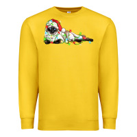 Lemon christmas siamese cat Premium Sweatshirt - LillyAllenDesigns