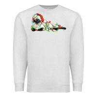 Oatmeal Heather christmas siamese cat Premium Sweatshirt - LillyAllenDesigns