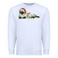 White christmas siamese cat Premium Sweatshirt - LillyAllenDesigns
