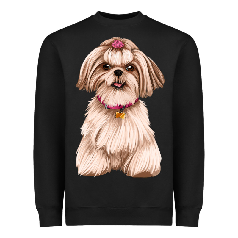 Shih Tzu Dog Design Heavyweight Sweatshirt by JahusDesignShop | Teevron