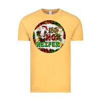 Vintage Mustard Christmas ho ho heifer Vintage Tee - Artiststas