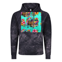 Cloud Black floral hippie truck seamless pattern Vintage Hoodie - HRA Design Shop