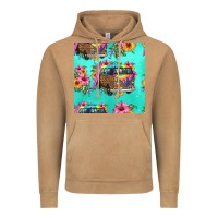 Vintage Camel floral hippie truck seamless pattern Vintage Hoodie - HRA Design Shop
