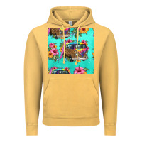 Vintage Mustard floral hippie truck seamless pattern Vintage Hoodie - HRA Design Shop