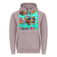 Vintage Zinc floral hippie truck seamless pattern Vintage Hoodie - HRA Design Shop