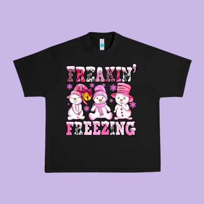 Freaking Freezing With Snowmans Urban Heavy Tee Designed By Adodesignshop
