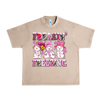French Oak freaking freezing with Snowmans Urban Heavy Tee - AdoDesignShop