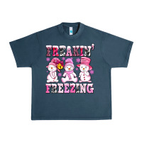 Midnight Navy freaking freezing with Snowmans Urban Heavy Tee - AdoDesignShop