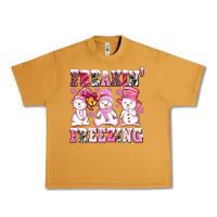 Peanut Butter freaking freezing with Snowmans Urban Heavy Tee - AdoDesignShop