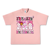 Salmon freaking freezing with Snowmans Urban Heavy Tee - AdoDesignShop