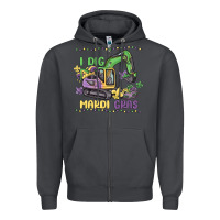 Smoke i dig mardi gras Zipper Hoodie - MaliasSmallBusiness