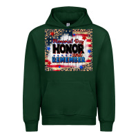 Forest Green memorial day honor and remember Urban Hoodie - CowGirlArtShop