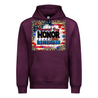 Mauve Wine memorial day honor and remember Urban Hoodie - CowGirlArtShop