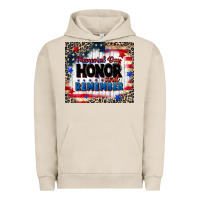 Pigment French Oak memorial day honor and remember Urban Hoodie - CowGirlArtShop