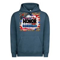 Pigment Midnight Navy memorial day honor and remember Urban Hoodie - CowGirlArtShop