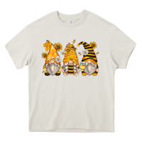 Cream bumble bee gnomes Heavy Core Tee - Zillion Design Studio