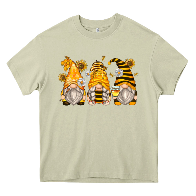Bumble Bee Gnomes Heavy Core Tee by Zillion Design Studio | Teevron