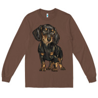 Chestnut dachshund Long Sleeve Tee - BarkalooDesign