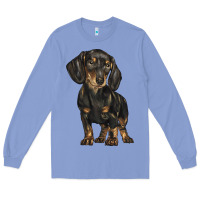 Colony Blue dachshund Long Sleeve Tee - BarkalooDesign