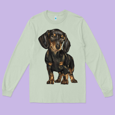 Dachshund Long Sleeve Tee Designed By Barkaloodesign