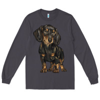 Smoke dachshund Long Sleeve Tee - BarkalooDesign