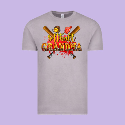Softball Grandma Vintage Tee Designed By Adodesignshop