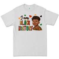 Dove Grey i am black history afro black boy child juneteenth Premium Tee - texasbilliewilder