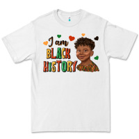 White i am black history afro black boy child juneteenth Premium Tee - texasbilliewilder