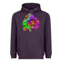 Plum halloween patch 1 Heavyweight Hoodie - BundleAndBundleShop
