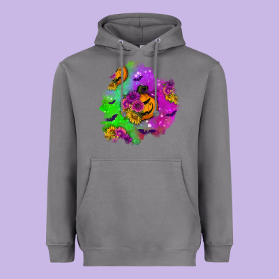 Halloween Patch 1 Heavyweight Hoodie Designed By Bundleandbundleshop