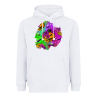 White halloween patch 1 Heavyweight Hoodie - BundleAndBundleShop