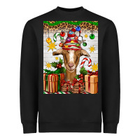 Black christmas goat air freshener Heavyweight Sweatshirt - Artiststas