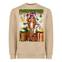 Mushroom christmas goat air freshener Heavyweight Sweatshirt - Artiststas