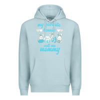 Blue Mist My Favorite Bunnies Call Me Mommy Premium Hoodie - Bettercallsaul
