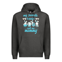 Charcoal Heather My Favorite Bunnies Call Me Mommy Premium Hoodie - Bettercallsaul