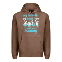 Chestnut My Favorite Bunnies Call Me Mommy Premium Hoodie - Bettercallsaul
