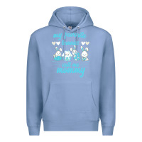 Colony Blue My Favorite Bunnies Call Me Mommy Premium Hoodie - Bettercallsaul