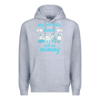 Heather Grey My Favorite Bunnies Call Me Mommy Premium Hoodie - Bettercallsaul