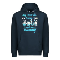 Navy My Favorite Bunnies Call Me Mommy Premium Hoodie - Bettercallsaul