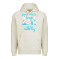 Oatmeal Heather My Favorite Bunnies Call Me Mommy Premium Hoodie - Bettercallsaul