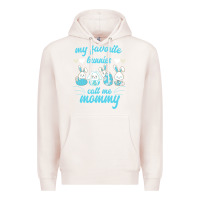 Pale Pink My Favorite Bunnies Call Me Mommy Premium Hoodie - Bettercallsaul