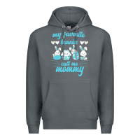 Rock My Favorite Bunnies Call Me Mommy Premium Hoodie - Bettercallsaul