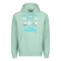 Seafoam My Favorite Bunnies Call Me Mommy Premium Hoodie - Bettercallsaul