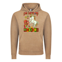 Vintage Coffee christmas magical unicorn Vintage Hoodie - FaDigitalArtStudio