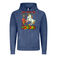 Vintage Denim christmas magical unicorn Vintage Hoodie - FaDigitalArtStudio
