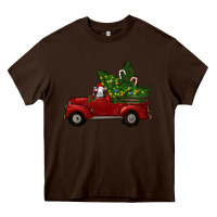 Christmas Farm Truck With Baby Sheep Heavy Core Tee | Teevron
