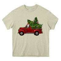 Mossy Christmas Farm Truck With Baby Sheep Heavy Core Tee - RanaPortraitStore